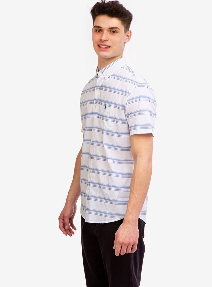 USPA FINE SLUB HORIZONTAL STRIPE SHIRT New Arrival