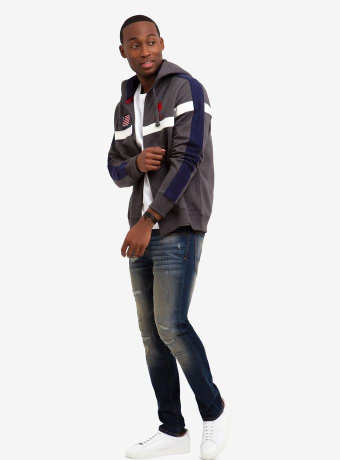 USPA FLAG CHEST STRIPE SWEATSHIRT On Sale