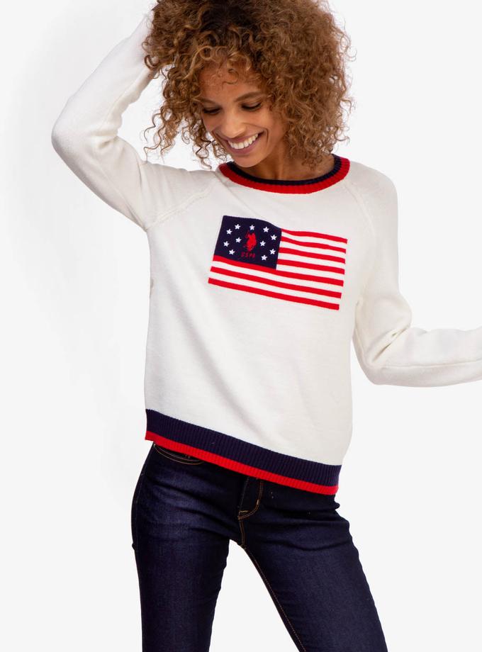 USPA FLAG CREW NECK SWEATER Free shipping