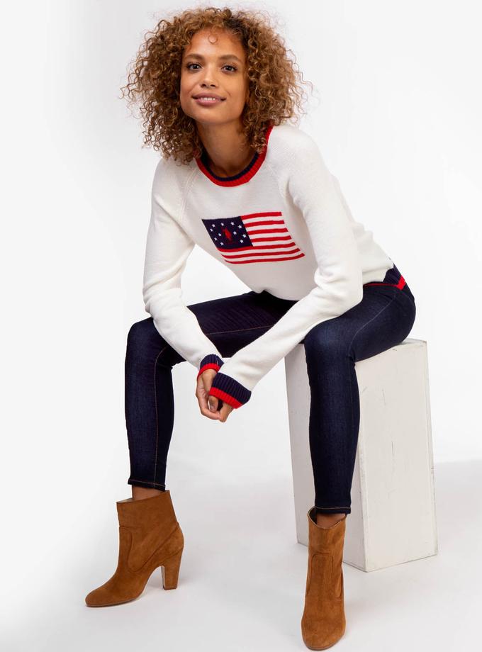 USPA FLAG CREW NECK SWEATER Free shipping