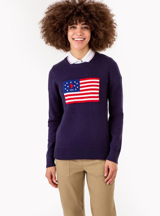 USPA FLAG CREW NECK SWEATER High Quality