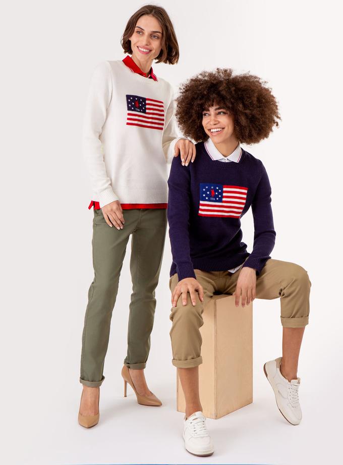 USPA FLAG CREW NECK SWEATER High Quality