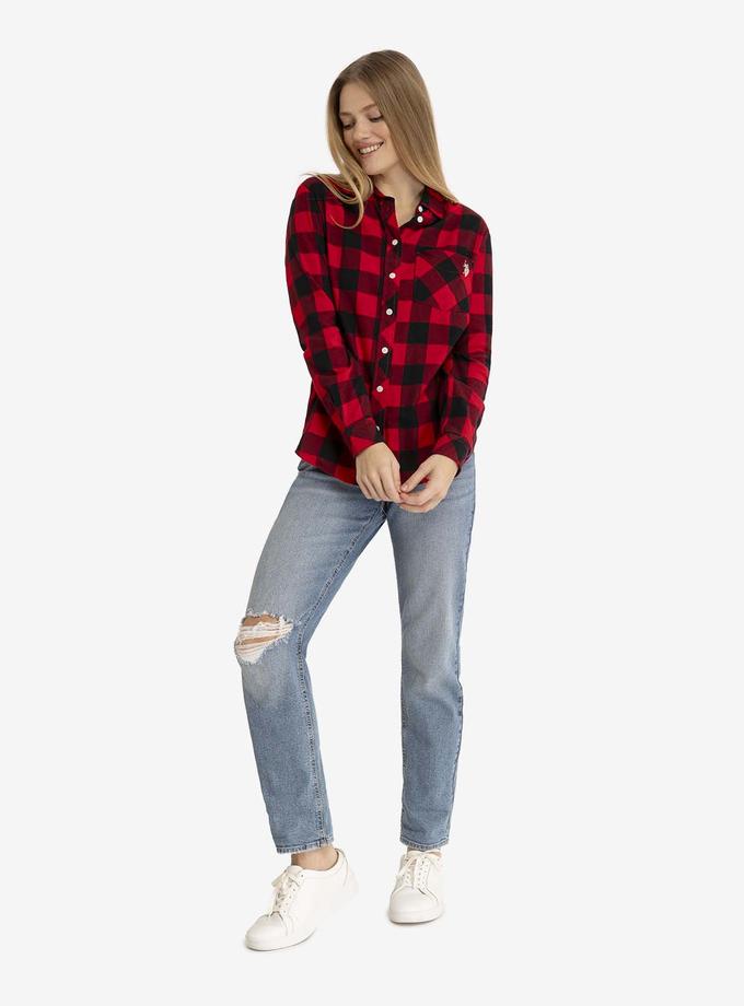 USPA FLANNEL BUFFALO PLAID LONG SLEEVE SHIRT New Arrival