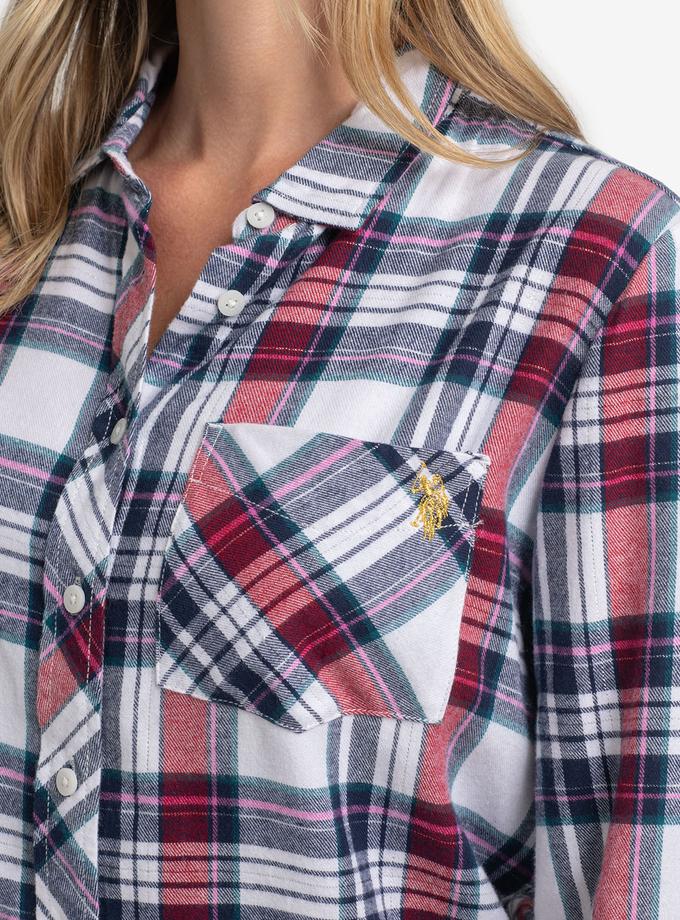 USPA FLANNEL PLAID LONG SLEEVE SHIRT Same Day Delivery