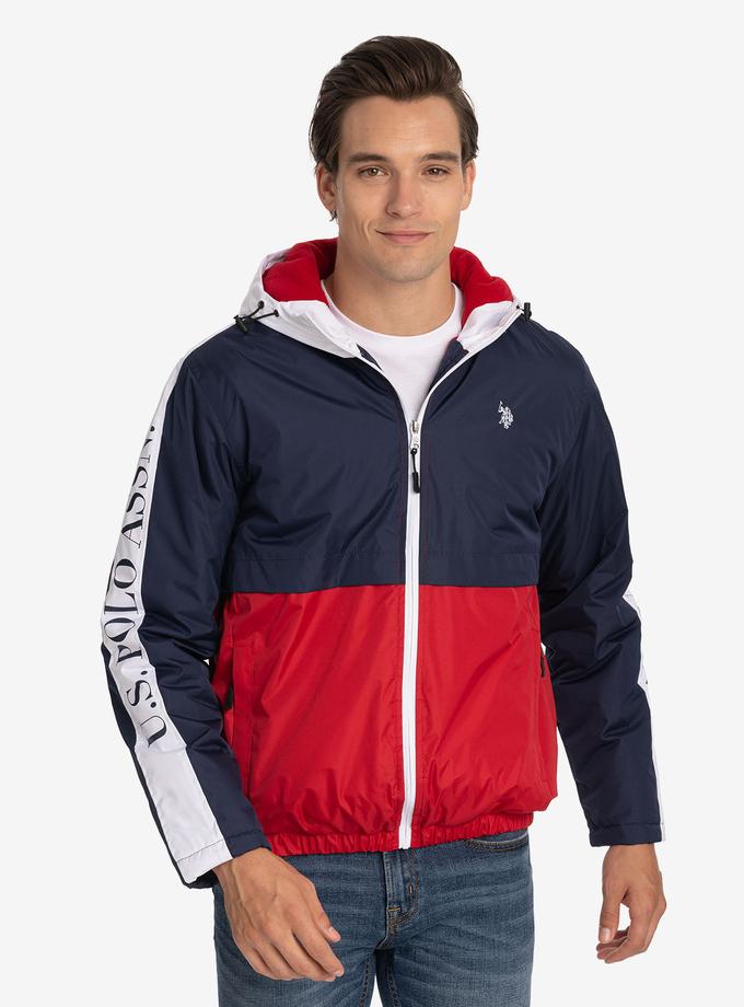 USPA FLEECE LINED COLOR BLOCK JACKET Free shipping