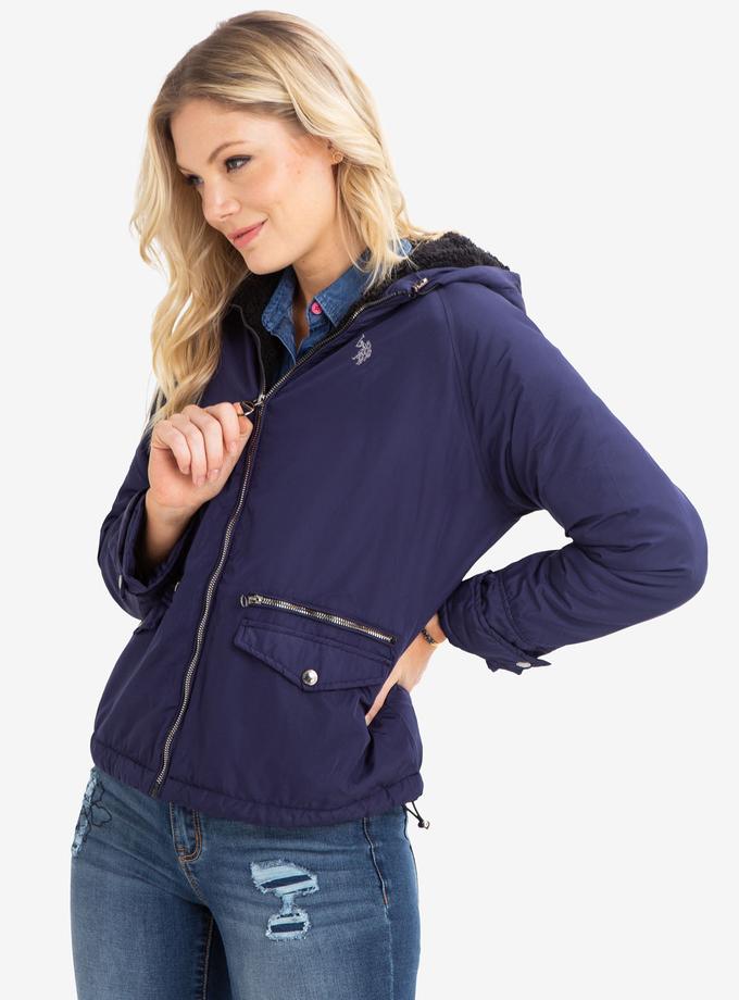 USPA FLEECE LINED HOODED JACKET Same Day Delivery