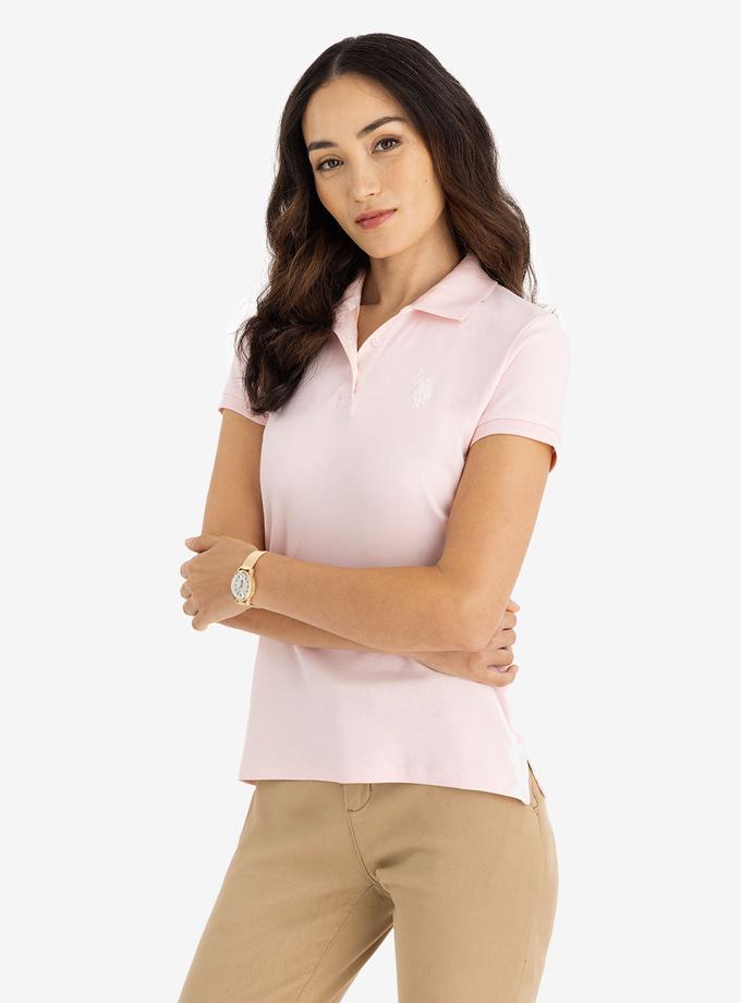 USPA FLOCKED INTERLOCK POLO SHIRT High Quality