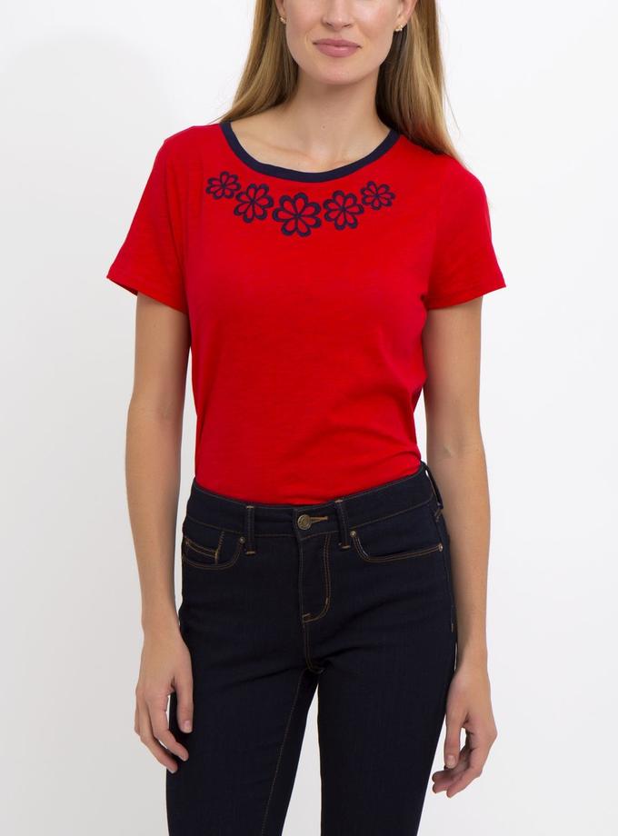 USPA FLORAL DETAIL T-SHIRT On Sale