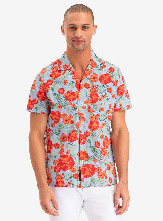 USPA FLORAL PRINT CAMP SHIRT Same Day Delivery