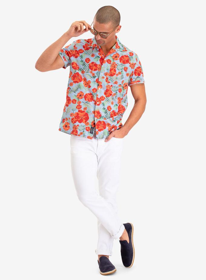 USPA FLORAL PRINT CAMP SHIRT Same Day Delivery