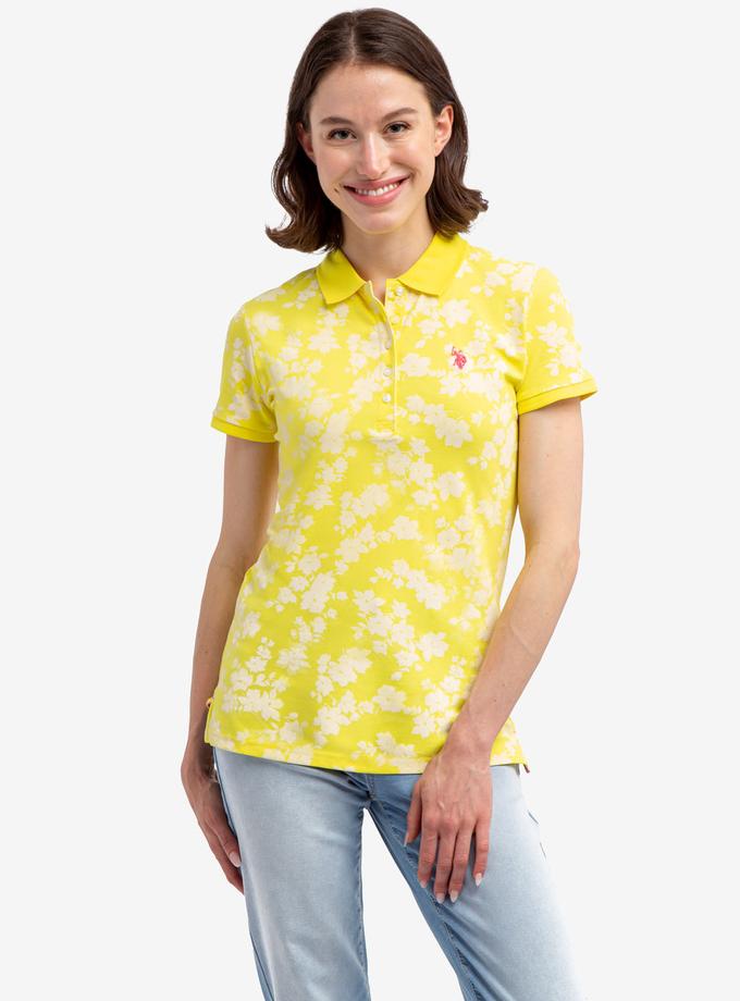 USPA FLORAL PRINT POLO SHIRT For Sale