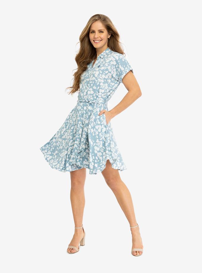 USPA FLORAL PRINTED DOLMAN SLEEVE DRESS For Sale