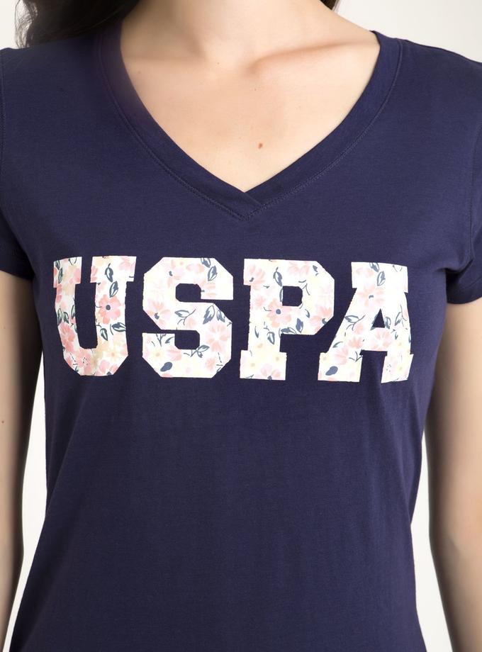 USPA FLORAL V-NECK T-SHIRT Best Buy