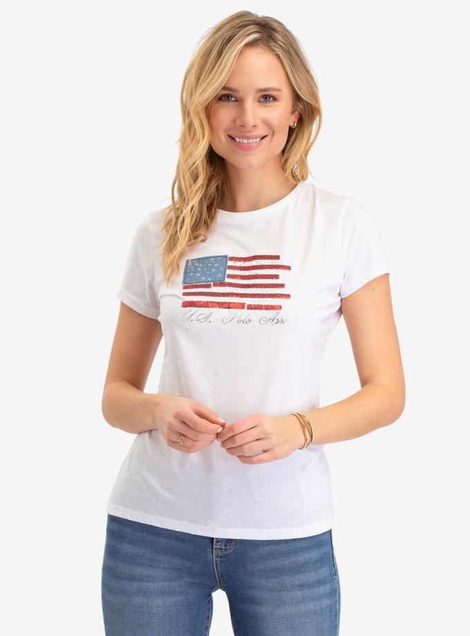 USPA FOIL FLAG GRAPHIC T-SHIRT Free shipping