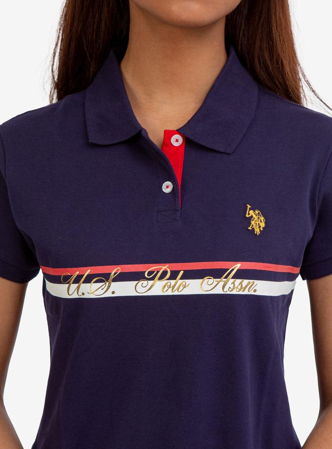 USPA FOIL SCRIPT LOGO POLO SHIRT For Sale