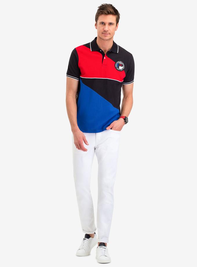 USPA GEOMETRIC COLORBLOCK POLO SHIRT Best Seller