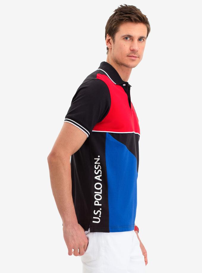 USPA GEOMETRIC COLORBLOCK POLO SHIRT Best Seller