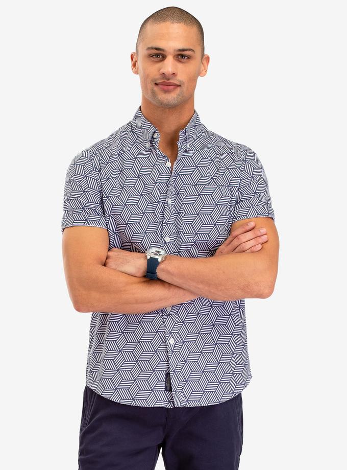 USPA GEOMETRIC PRINT SHORT SLEEVE SHIRT New Arrival