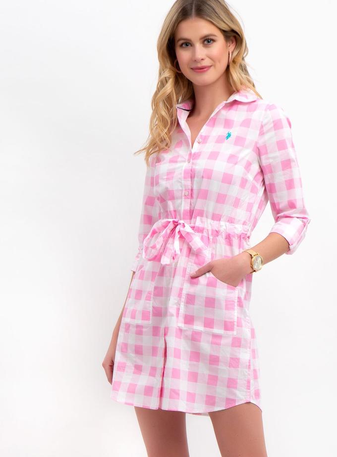 USPA GINGHAM POPLIN DRESS On Sale