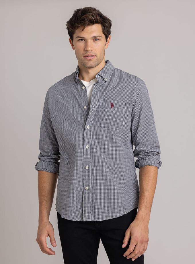 USPA GINGHAM POPLIN LONG SLEEVE SHIRT On Sale