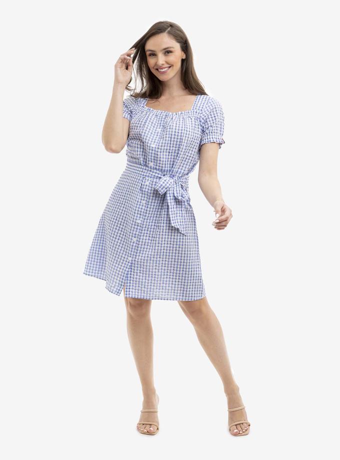 USPA GINGHAM PUFF SLEEVE DRESS Best Buy