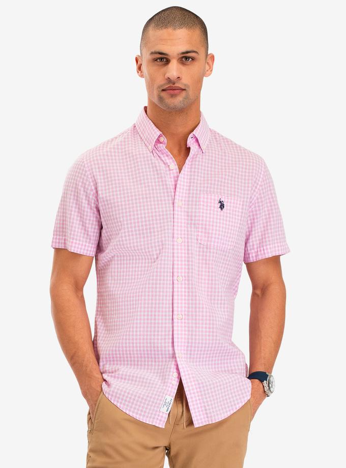 USPA GINGHAM SHORT SLEEVE SHIRT New Arrival