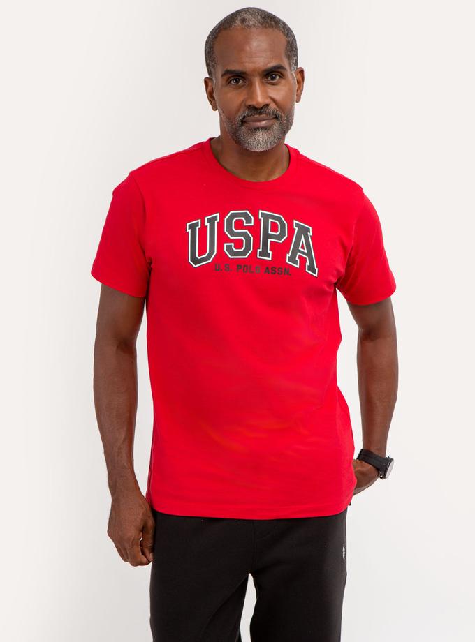 USPA GRAPHIC JERSEY CREW NECK T-SHIRT Free shipping