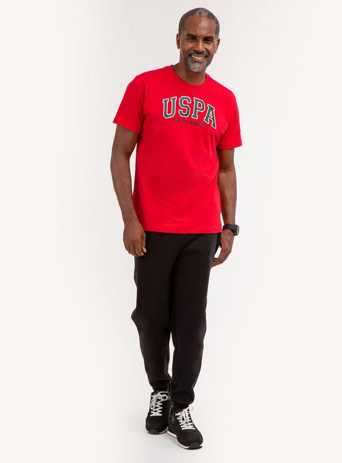 USPA GRAPHIC JERSEY CREW NECK T-SHIRT Free shipping