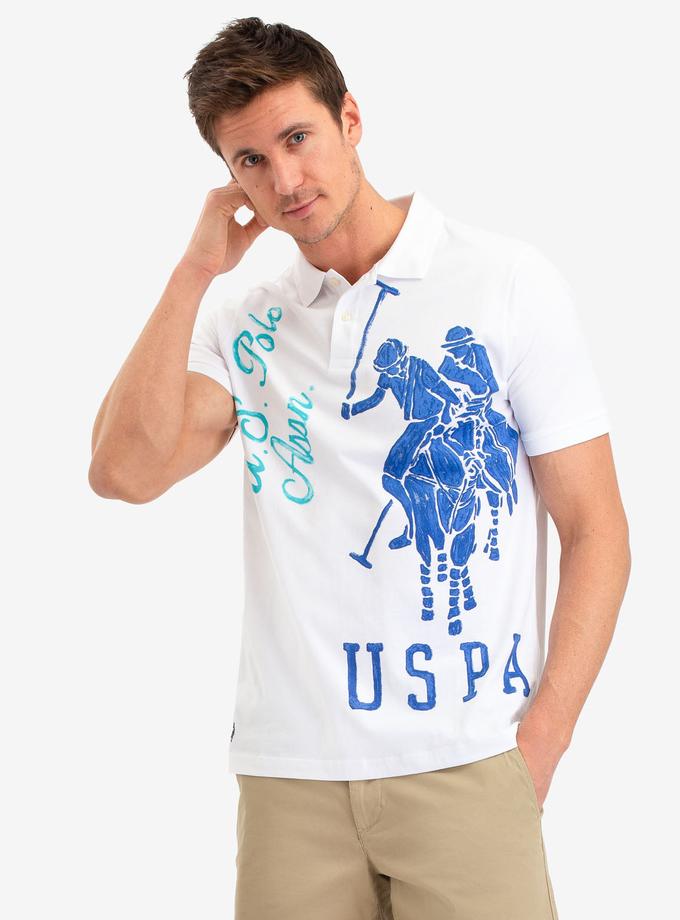 USPA GRAPHIC LOGO POLO SHIRT High Quality