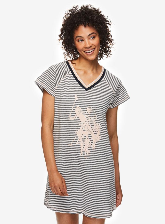 USPA GRAPHIC LOGO TINY STRIPE DRORMSHIRT Best Buy