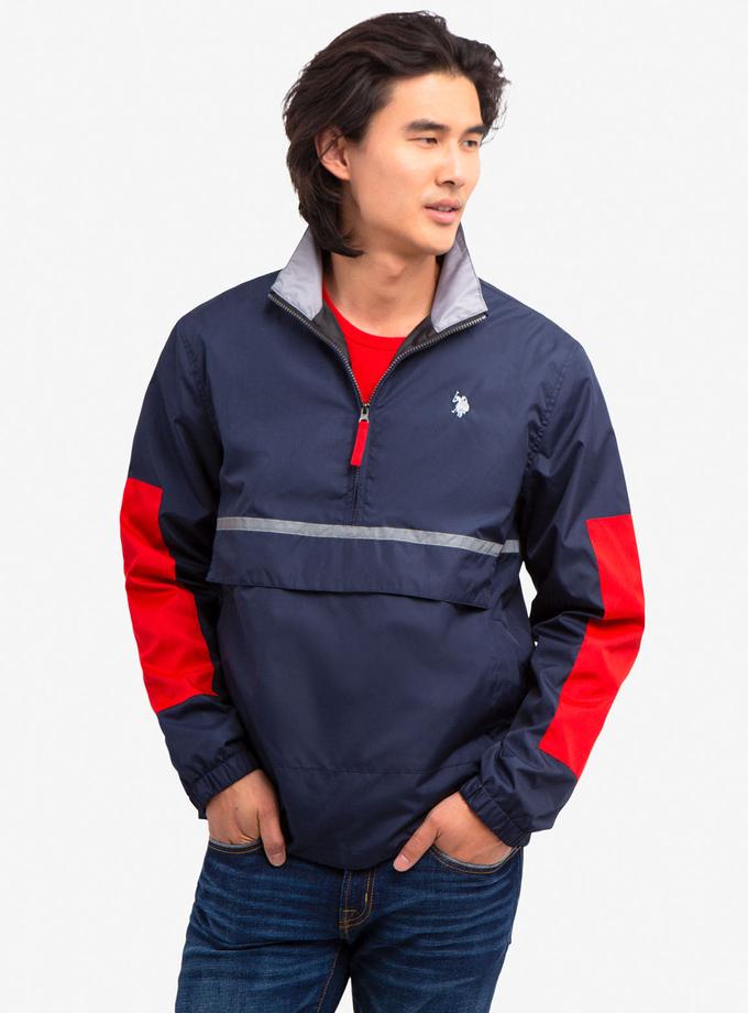 USPA GRAPHIC PULLOVER WINDBREAKER JACKET On Sale