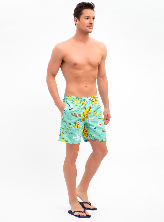 USPA HAWAII MAP SWIM TRUNKS Free shipping