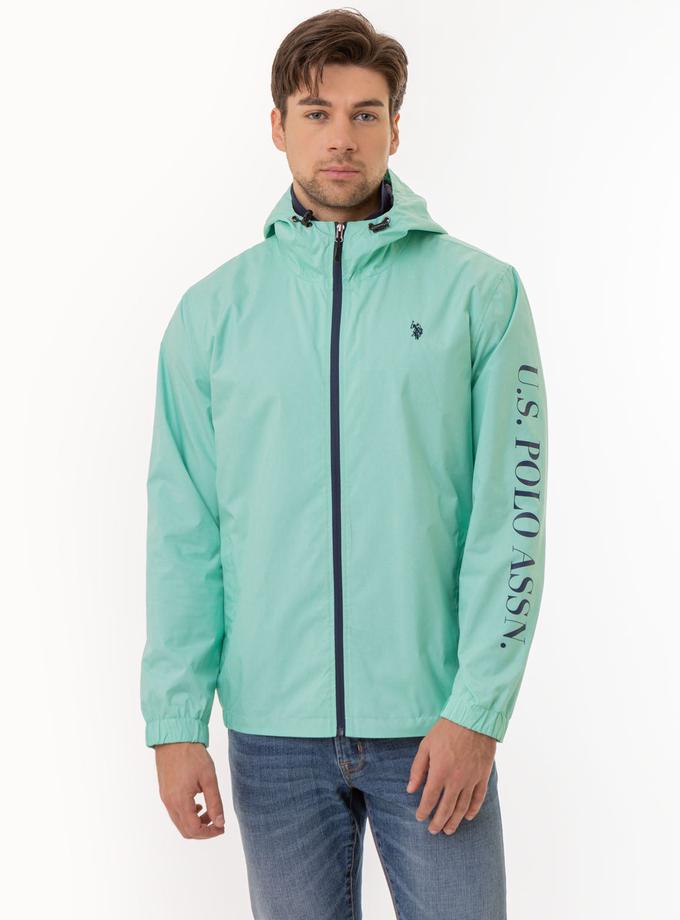 USPA HEATHERED HOODED WINDBREAKER On Sale