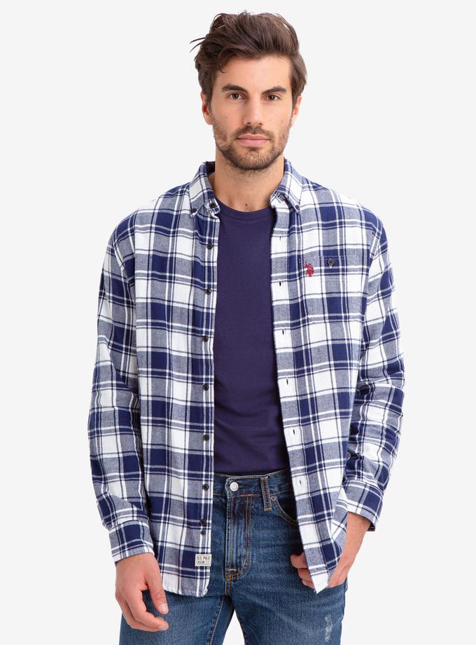 USPA HERRINGBONE PLAID SHIRT Same Day Delivery