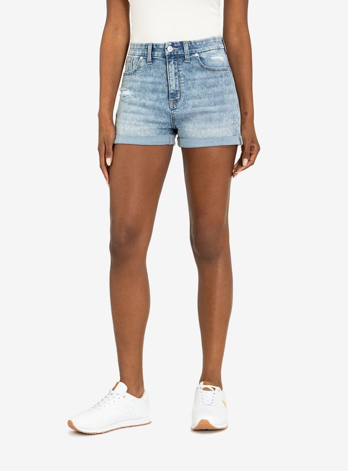 USPA HIGH RISE CURVY CUFF SHORTS On Sale