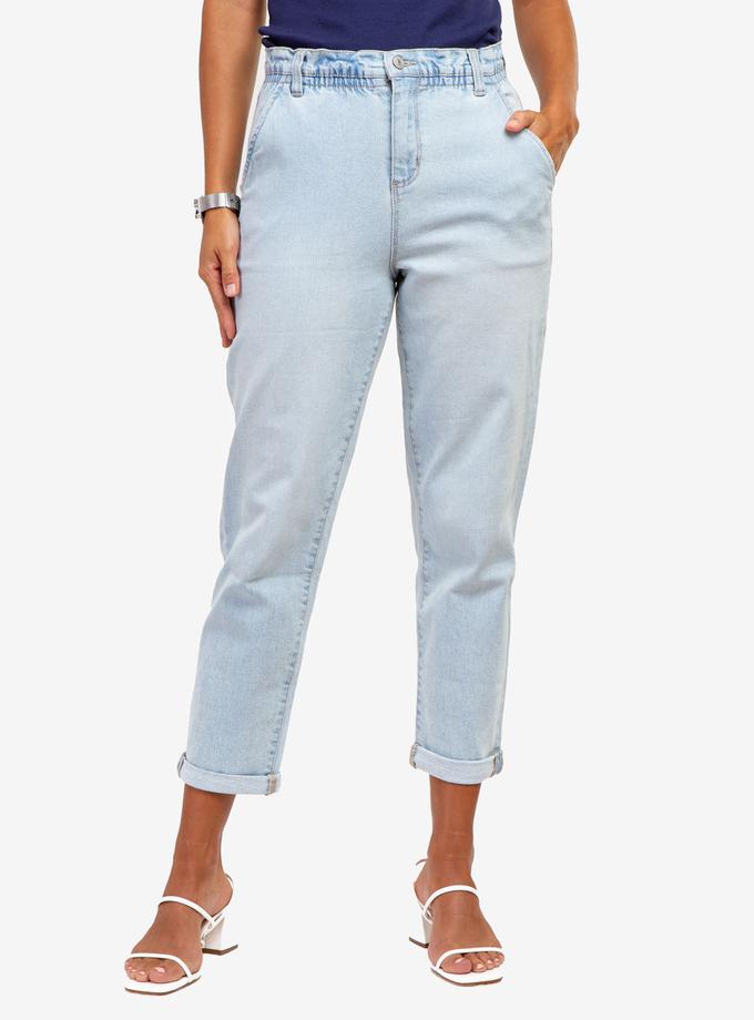 USPA HIGH RISE PAPERBAG CROPPED JEANS On Sale