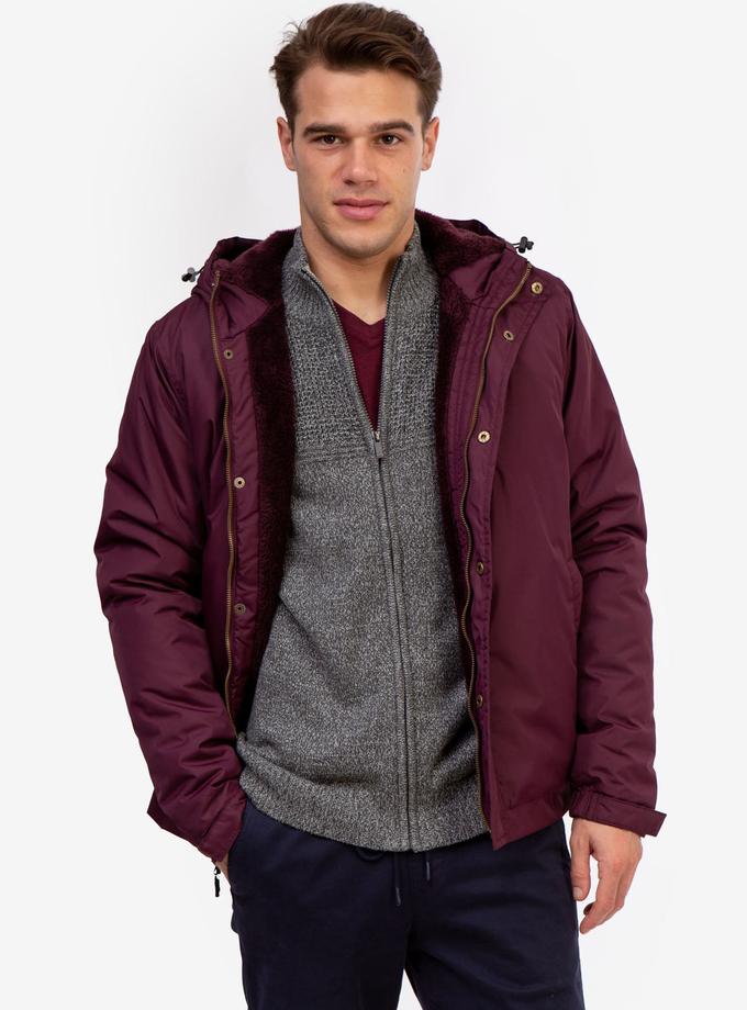 USPA HOODED WINDBREAKER WITH SHERPA Best Price