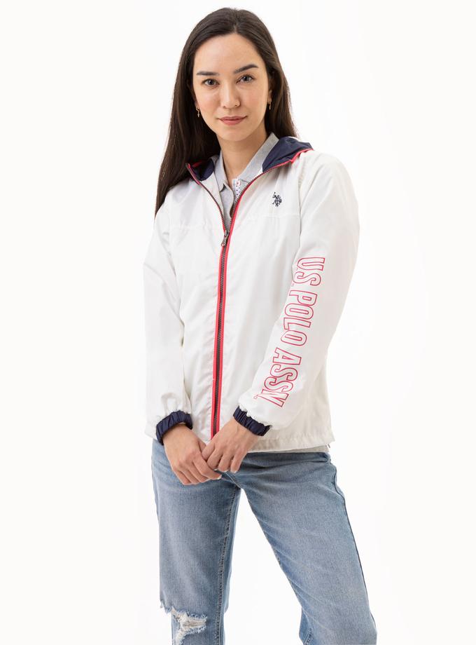 USPA HOODED ZIP FRONT CHEVRON WINDBREAKER Best Seller