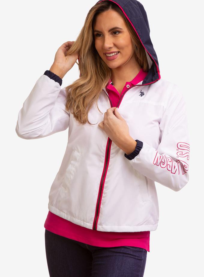 USPA HOODED ZIP FRONT CHEVRON WINDBREAKER Best Seller