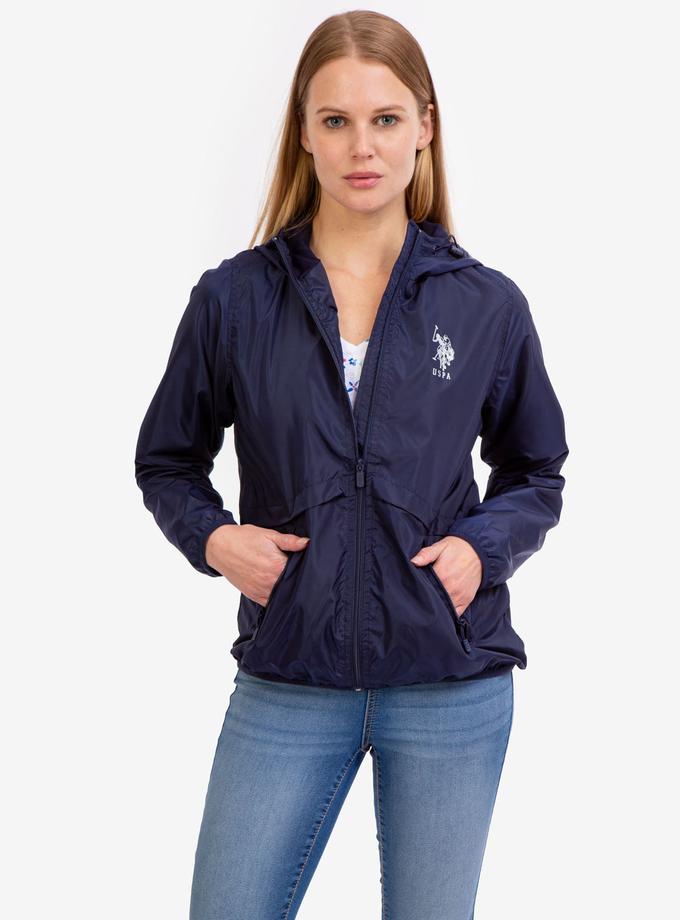 USPA HOODED ZIP FRONT WINDBREAKER Free shipping