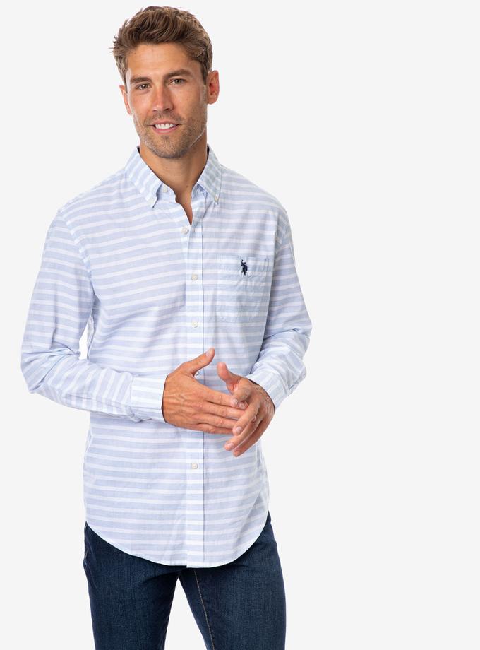 USPA HORIZONTAL STRIPE POPLIN SHIRT For Sale