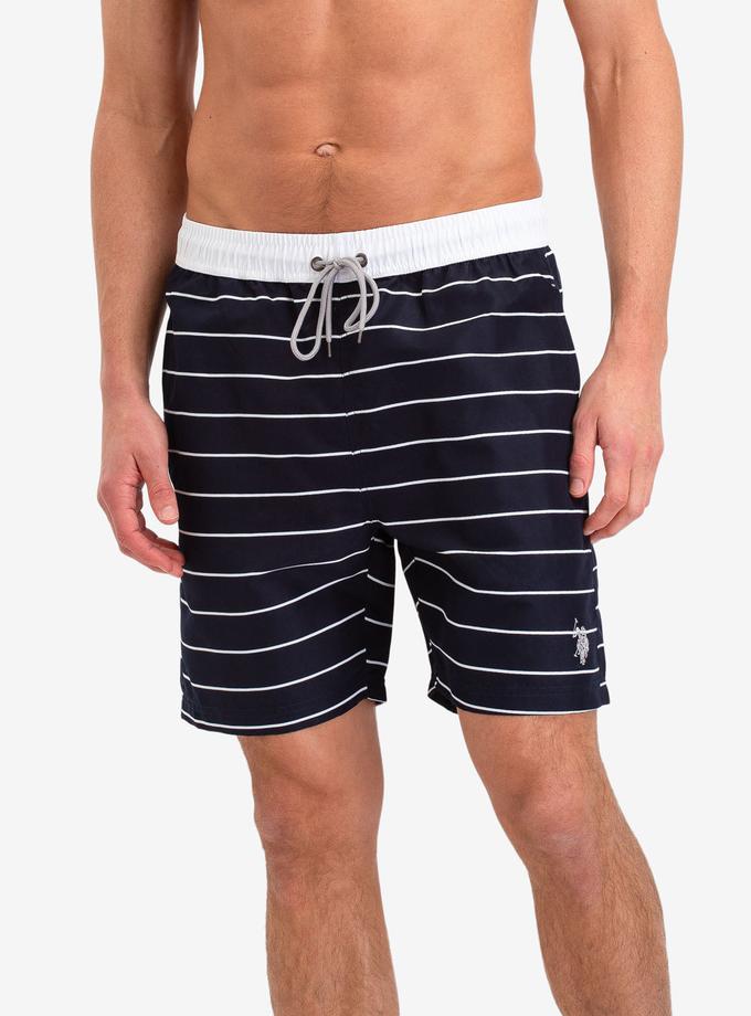 USPA HORIZONTAL STRIPE SWIM TRUNKS High Quality