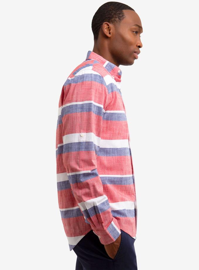 USPA HORIZONTAL STRIPED SLIM FIT SHIRT On Sale