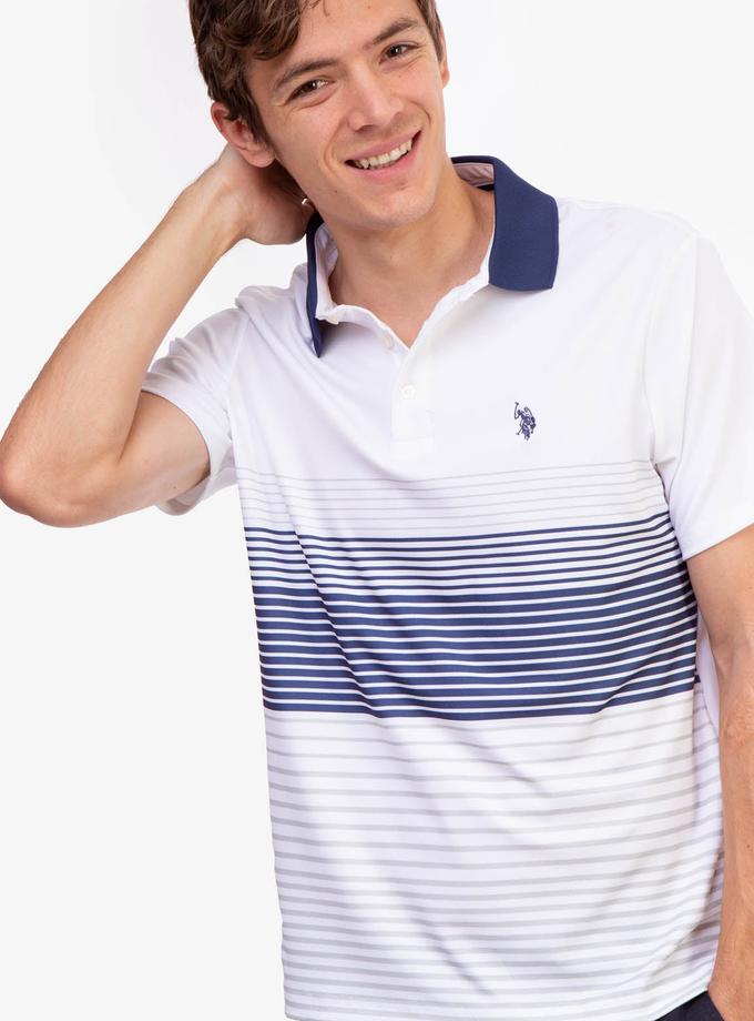 USPA INTERLOCK ENGINEERED PRINT POLO SHIRT Best Seller