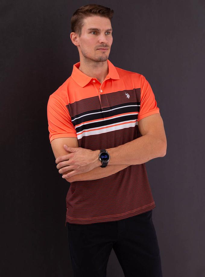 USPA INTERLOCK ENGINEERED PRINT POLO SHIRT Same Day Delivery