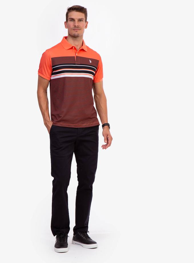 USPA INTERLOCK ENGINEERED PRINT POLO SHIRT Same Day Delivery