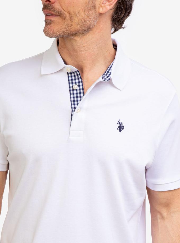 USPA INTERLOCK GINGHAM TRIM POLO SHIRT New Arrival