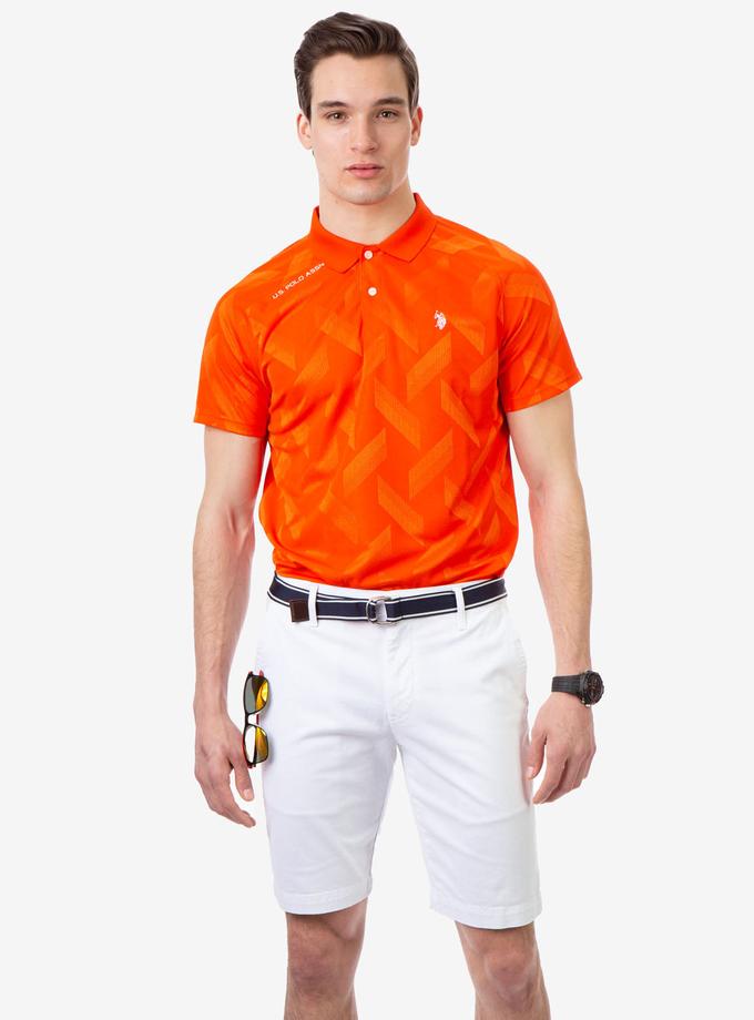 USPA INTERLOCK JAQUARD GOLF SHIRT Free shipping