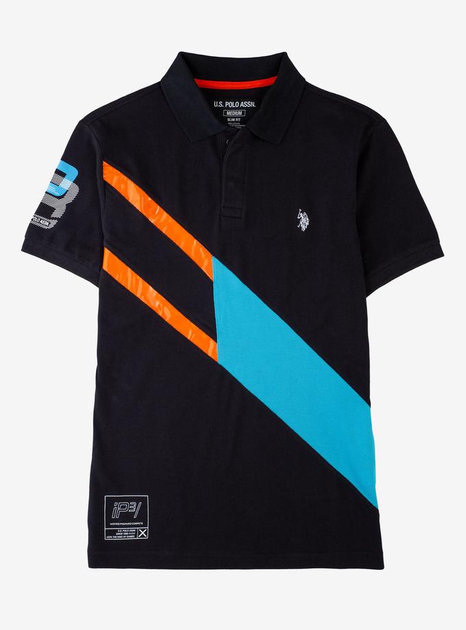 USPA IP3 DIAGINAL STRIPE POLO SHIRT High Quality