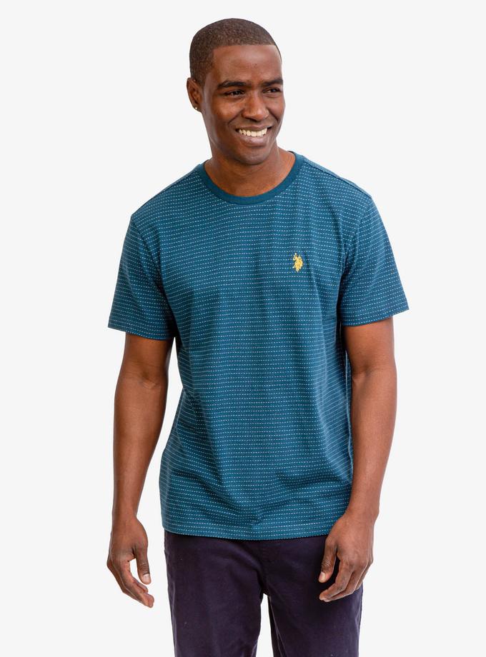 USPA JACQUARD MICRO STRIPE T-SHIRT Free shipping